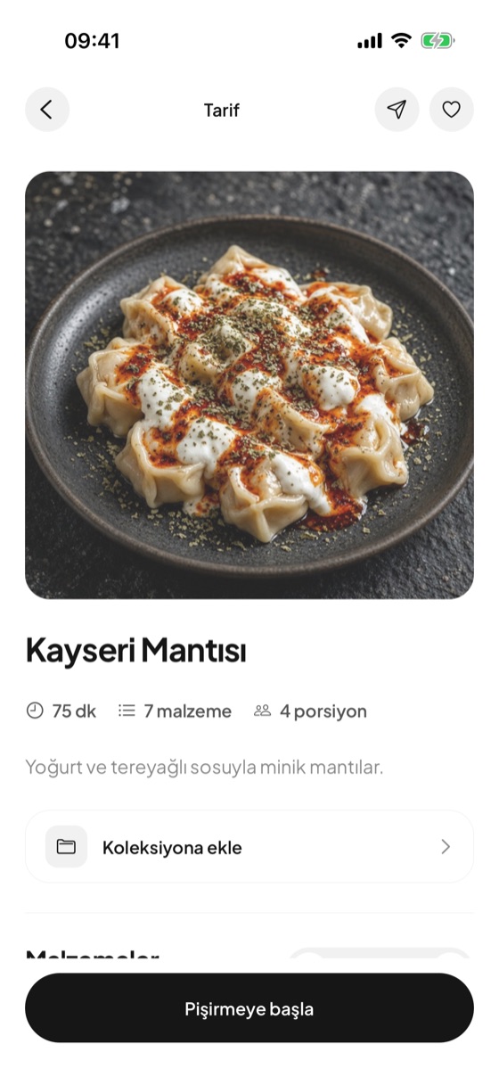 Afiyet tarif sayfası: Kayseri mantısı